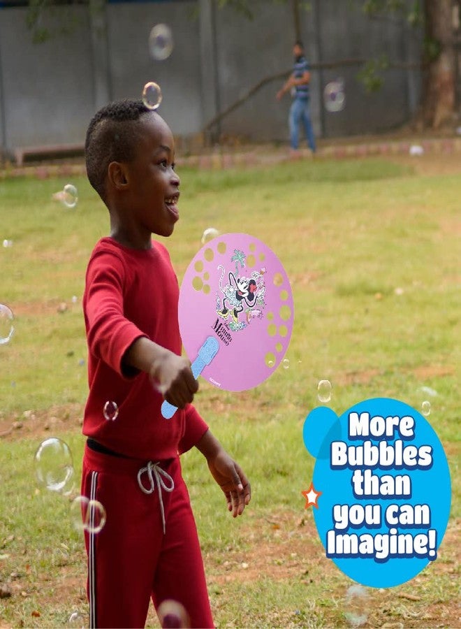 Bubble Magic FanBubs Minnie Mouse Theme|Thick Viscous Concentrate Solution Pouches with HandFan|Just Dip, Wave& Play|Bubble Maker|Birthday&Return Gifts for Kids 3yrs+|Outdoor Indoor Toy|Made in India - Image 5